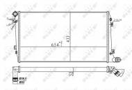 53814A NRF - CHŁODNICA WODY AUDI A3 03- 