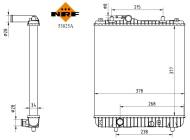 53825A NRF - RADIATOR OPEL Agila 1.2 00- 