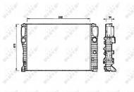 53829 NRF - CHŁODNICA WODY MERCEDES CLS350 06- 