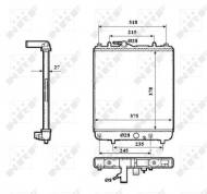 53862 NRF - CHŁODNICA WODY OPEL VAUXHALL AGILA 00- 