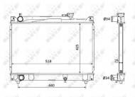 53882 NRF - CHŁODNICA WODY SUZUKI ESCUDO 94- 