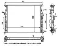 53936 NRF - CHŁODNICA WODY MERCEDES GL320 06- 