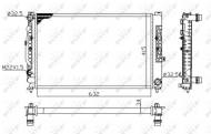 539504A NRF - CHŁODNICA SILNIKA AUDI A4 94- 