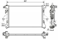 54202 NRF - CHŁODNICA WODY CITROEN JUMPER 06- 