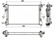 54204 NRF - CHŁODNICA WODY CITROEN JUMPER 06- 