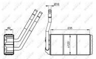 54263 NRF - NAGRZEWNICA LANDROVER FREELANDER 98- 