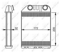 54287 NRF - NAGRZEWNICA OPEL VAUXHALL VECTRA LHD 95-02