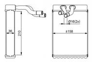 54289 NRF - NAGRZEWNICA HYUNDAI H1 97-07 