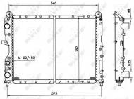 54501 NRF - CHŁODNICA WODY ALFA ROMEO 155 92- 