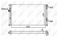 54693 NRF - CHŁODNICA WODY VW PASSAT 89- 