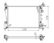 55341A NRF - CHŁODNICA WODY OPEL VAUXHALL CORSA 06- 