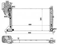 55348A NRF - CHŁODNICA WODY MERCEDES SPRINTER 208D 00-