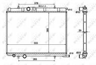 56021 NRF - CHŁODNICA WODY CITROEN XSARA PICASSO 1.8I 16V 2.0HDI