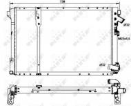 58060 NRF - CHŁODNICA WODY RENAULT ESPACE 96- 