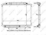 58131 NRF - CHŁODNICA WODY MERCEDES 380 80- 