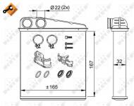 58211 NRF - NAGRZEWNICA NISSAN MICRA 03- 