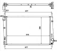 58272 NRF - CHŁODNICA WODY FORD MONDEO 00- 