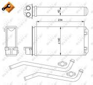 58617 NRF - NAGRZEWNICA PEUGEOT 205 83- 