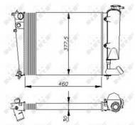 58823 NRF - CHŁODNICA WODY CITROEN XSARA 97- 