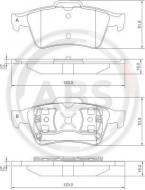 37216 ABS - KLOCKI HAMULC. RENAULT LAGUNA  01- TYŁ 