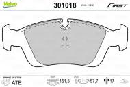 301018 VALEO - KLOCKI HAMULCOWE FIRST BMW Z3 (E36) (1/1996>6/2002)