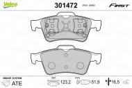 301472 VALEO - KLOCKI HAMULCOWE FIRST RENAULT MEGANE II (9/2002>7/2009)