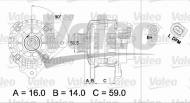 437444 VALEO - ALTERNATOR - Z KAUCJĄ SKODA FABIA 1.4 BENZ. 5/2010->5/2012