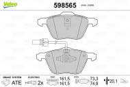 598565 VALEO - KLOCKI HAMULCOWE VW TRANSPORTER 2.5 DIESEL 7/1999->9/2000