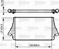 818722 VALEO - INTERCOOLER OPEL SIGNUM 1.9 DIESEL 10/2005>11/2008