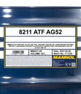 ATF AG52 60L MANNOL - OLEJ PRZEKŁ.ATF AG52 AUTOM.SPEC.60L MANNOL  MN8211-60