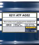 ATF AG52 208L MANNOL - OLEJ PRZEKŁ.ATF AG52 AUTOM.SPEC.208L MANNOL  MN8211-DR