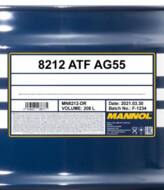 ATF AG55 208L MANNOL - OLEJ PRZEKŁ.ATF AG55 208L MANNOL  MN8212-DR
