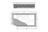 SB2186/1 SCT - FILTR POWIETRZA AUDI A3/TT 2.0FSI 04-, S