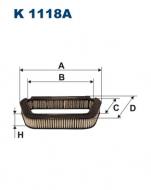 K1118A FILTRON - FILTR KABINY WĘGLOWY 