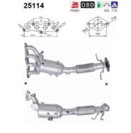 25114 ORION AS - Katalizator MAZDA 3 1.6i 16V benzyna 