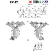 25142 ORION AS - Katalizator KIA VENGA 1.4i 16V benzyna 