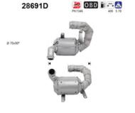 28691D ORION AS - Katalizator PEUGEOT 5008 2.0TD HDI diesel