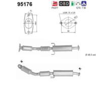 95176 ORION AS - Katalizator TOYOTA AURIS 1.6i VVTi 16V benzyna