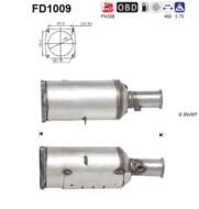 FD1009 ORION AS - Filtr DPF PEUGEOT 406 2.2TD diesel 