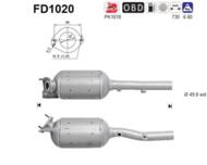 FD1020 ORION AS - Filtr DPF RENAULT MEGANE 1.9TD diesel 