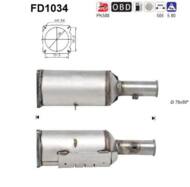 FD1034 ORION AS - Filtr DPF PEUGEOT 607 2.2TD diesel 