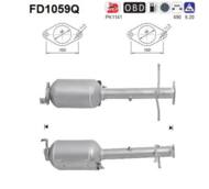 FD1059Q ORION AS - Filtr DPF FORD TRANSIT CONNECT 1.8TD TDC diesel