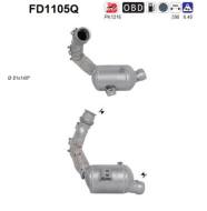 FD1105Q ORION AS - Filtr DPF MERCEDES GLK 320TD Cdi diesel 