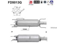 FD5013Q ORION AS - Filtr DPF SAAB 9-3 1.9TID diesel 