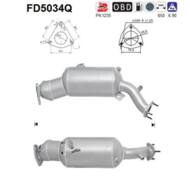 FD5034Q ORION AS - Filtr DPF AUDI A4 2.0TDI diesel 