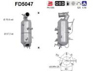 FD5047 ORION AS - Filtr DPF CHEVROLET ORLANDO 2.0TD 163CV diesel