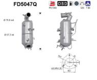 FD5047Q ORION AS - Filtr DPF CHEVROLET ORLANDO 2.0TD 163CV diesel