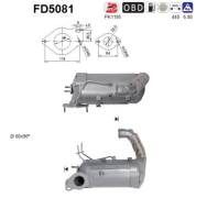 FD5081 ORION AS - Filtr DPF MERCEDES CITAN 1.5TD diesel 