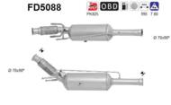 FD5088 ORION AS - Filtr DPF PEUGEOT 3008 2.0TD HDI diesel 