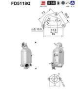 FD5118Q ORION AS - Filtr DPF KIA CEED 1.4TD CRDi diesel 